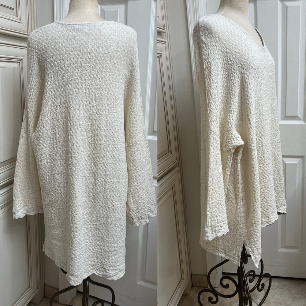 Crown Linen Designs Textured Lagenlook Long Tunic Dress - Picture 2 of 16